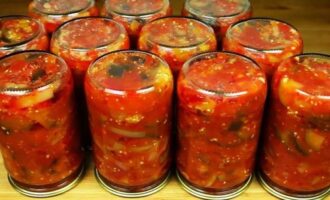 Лечо из перца и помидоров на зиму рецепт с баклажанами по-татарски-2