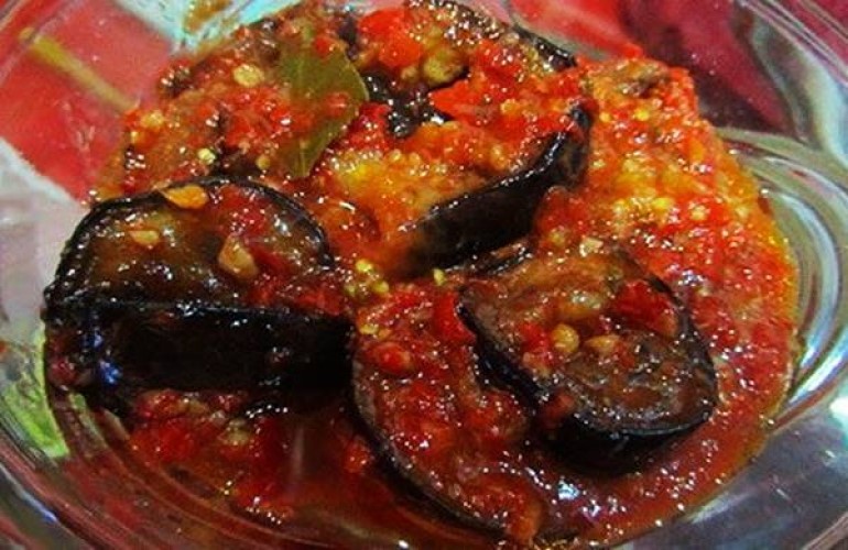 Салат из баклажан на зиму Тёщин язык рецепт с фото пошагово-2