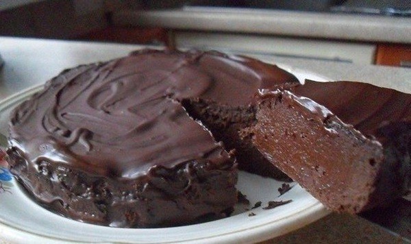 Шоколадный торт из натурального чёрного шоколада