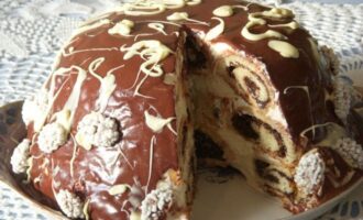 Торт сметанник с черносливом рецепт с фото пошагово как приготовить-2