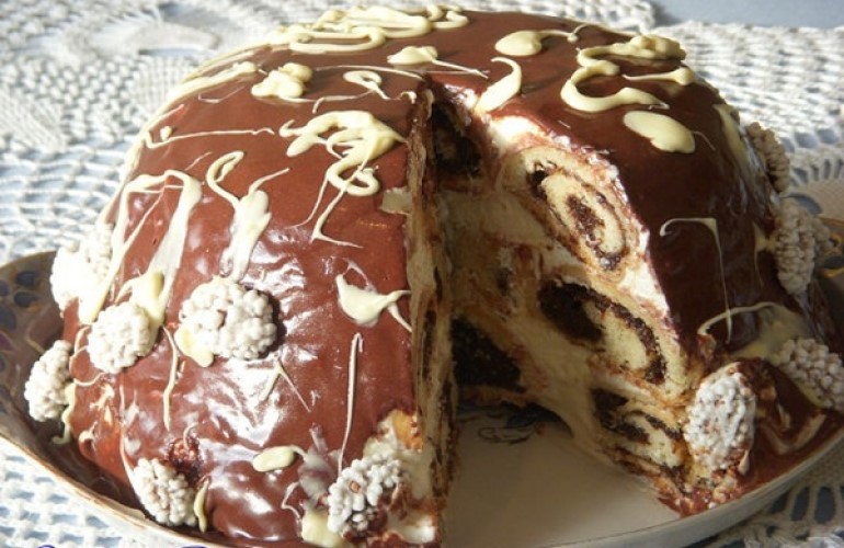 Торт сметанник с черносливом рецепт с фото пошагово как приготовить-2