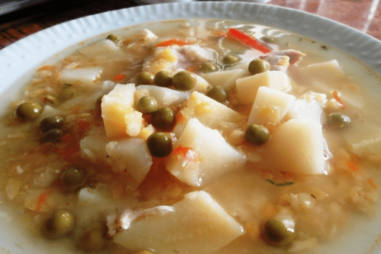 Гороховый суп с копченостями - рецепт
